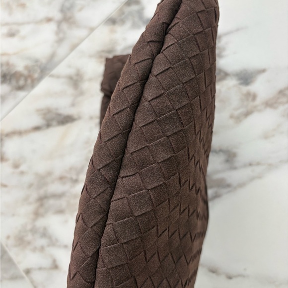 Commense Woven Brown Hobo Shoulder Bag • Knot Handle - Picture 10 of 10